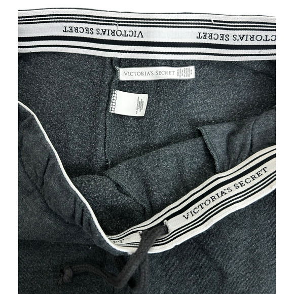 Victoria's Secret Dark Gray Joggers Sz M Pockets Drawstring 26" Inseam Sweatpant - Picture 4 of 7